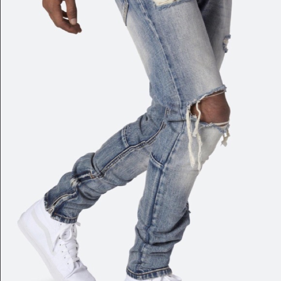 M1 Blue Denim Jeans (MNML.LA) - Picture 2 of 8